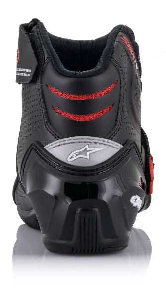 Ghete moto urbane Alpinestars SMX-1 R V2 negru-rosu - MotoRR