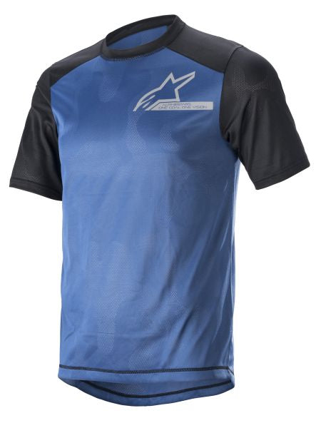 Tricou Offroad Alpinestars Alps 4 SS albastru-negru - MotoRR