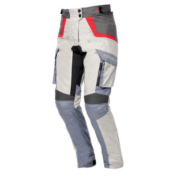 Pantaloni textil femei Adrenaline Orion Lady PPE bej / gri /rosu - MotoRR