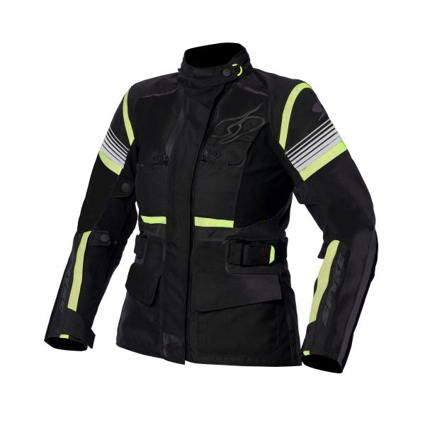 Geaca textil femei Spyke Equator Dry Tecno Lady antracit / negru / galben - MotoRR