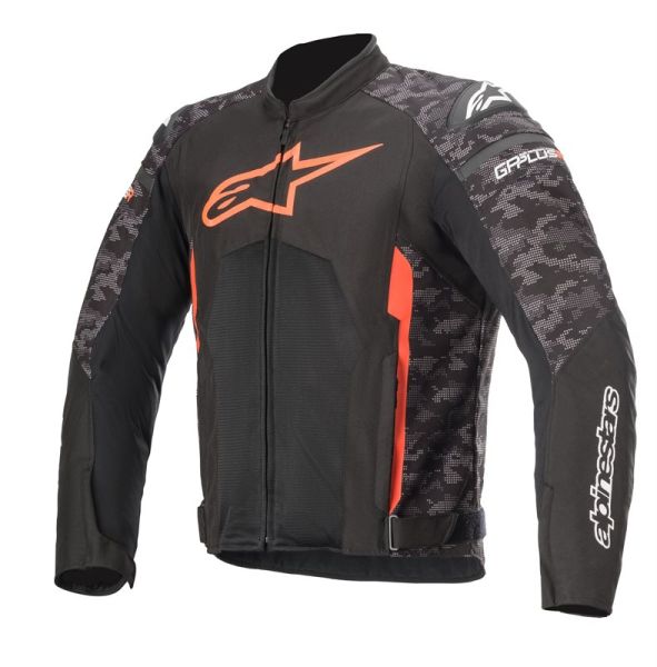 Geaca textil Alpinestars T-GP Plus V3 Air camo / negru / rosu - MotoRR