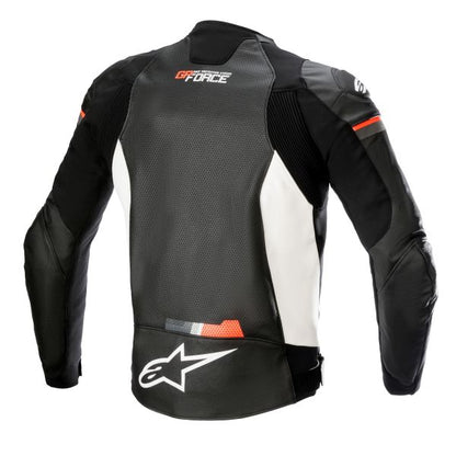 Geaca de piele Alpinestars GP Force Airflow alb / negru / rosu - MotoRR