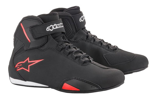 Ghete moto urbane Alpinestars Sektor negru / rosu - MotoRR