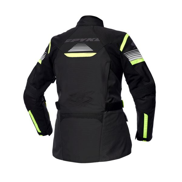 Geaca textil femei Spyke Equator Dry Tecno Lady antracit / negru / galben - MotoRR