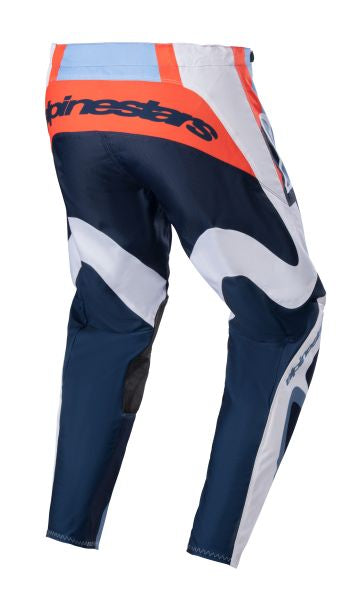 Pantaloni Offroad Alpinestars MX Fluid Agent albastru / portocaliu / alb - MotoRR