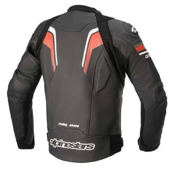 Geaca de piele Alpinestars GP Plus R V3 Rideknit alb / negru / rosu - MotoRR