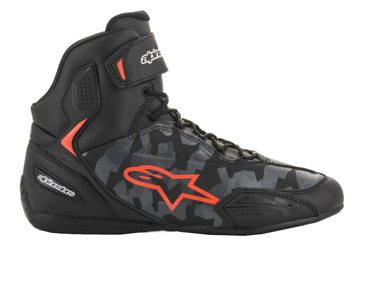 Ghete moto urbane Alpinestars Faster 3 negru / camo / gri/ rosu - MotoRR