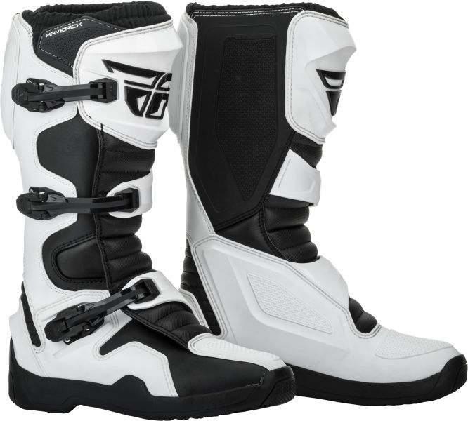 Ghete Offroad / Enduro FLY Racing Maverik alb-negru - MotoRR