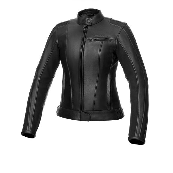 Geaca de piele femei Spyke Stripe GP2 Lady negru - MotoRR