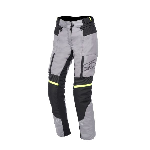 Pantaloni textil femei Spyke Equator Dry Tecno Lady antracit / gri / galben - MotoRR