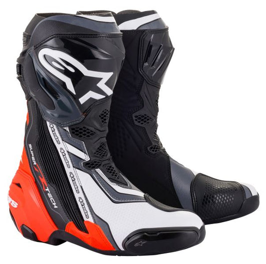 Ghete sport Alpinestars Supertech R negru / gri / rosu / alb - MotoRR