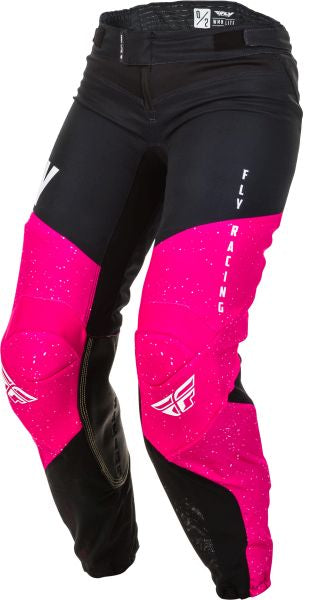 Pantaloni Offroad femei FLY Racing Women's Lite negru / roz - MotoRR