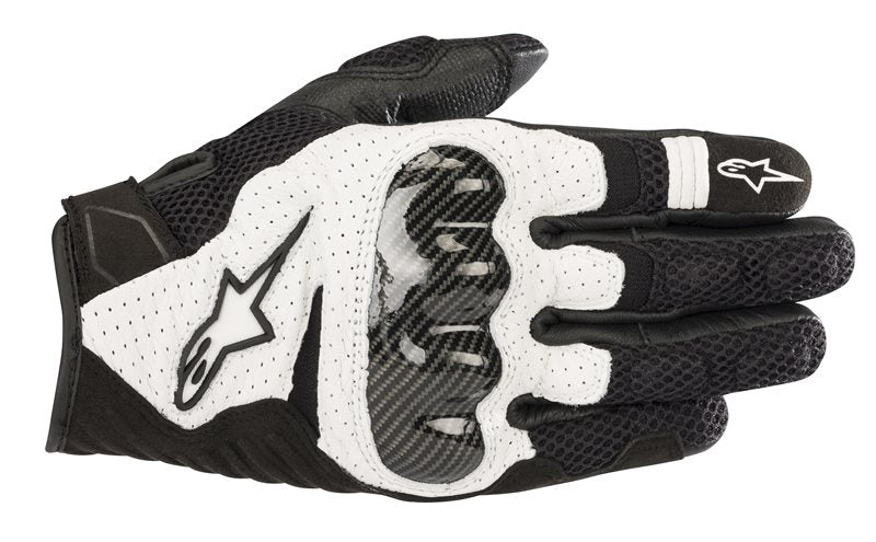 Manusi touring Alpinestars SMX-1 V2 Vented negru / alb - MotoRR