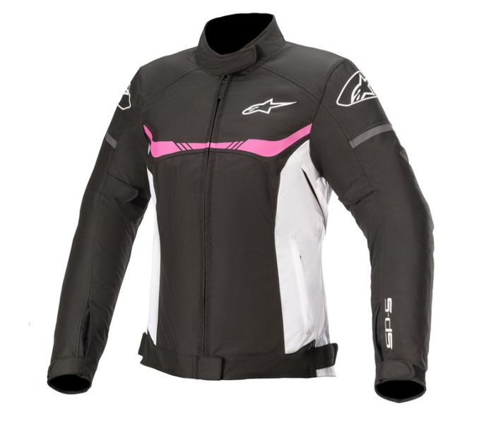 Geaca textil femei Alpinestars Stella T-SP S Waterproof alb / negru / roz - MotoRR