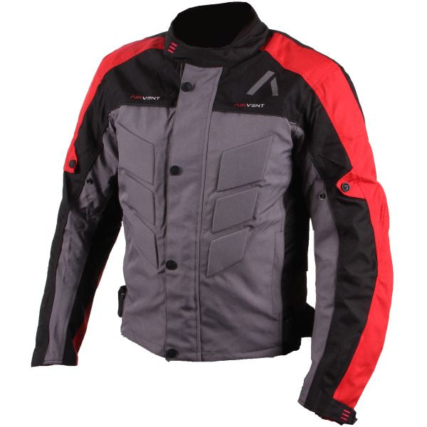 Geaca textil Adrenaline Pyramid 2.0 PPE negru / gri / rosu - MotoRR